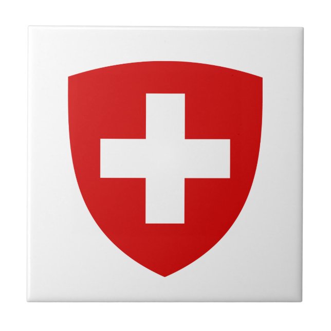 Carreau Manteau des bras suisse - souvenir de la Suisse (Devant)