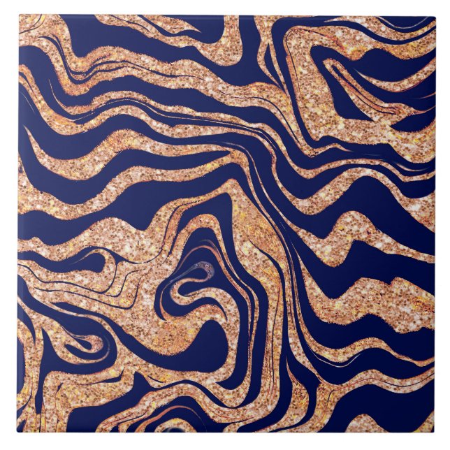 Carreau Marbly Violet & Blush rose Parties scintillant mig (Devant)