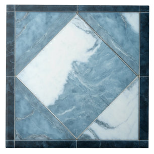 Carreau Marbre blanc bleu céramique Carrelage élégant inté