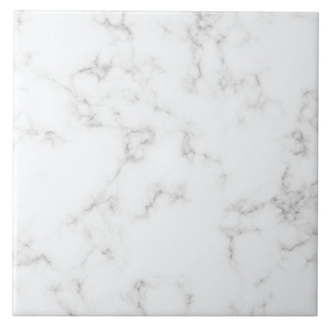 Carreau Marbre blanc minimaliste Luxe moderne (Devant)