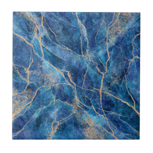 Carreau Marbre bleu or assez