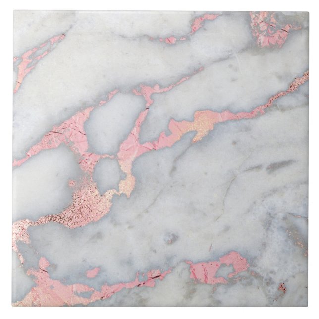 Carreau Marbre de parties scintillantes de Rosegold de (Devant)