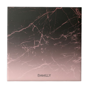 Carreau Marbre de rose de noir