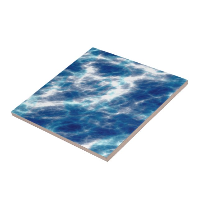 Carreau Marbre d'eau bleue (Côté)