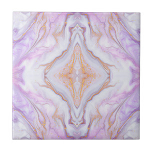 Carreau Marbre d'or violet 2 Pierres Carrelage en céramiqu