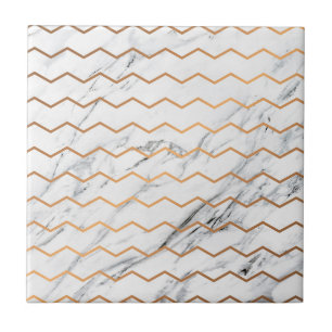 Carreau Marbre et Golden Chevron