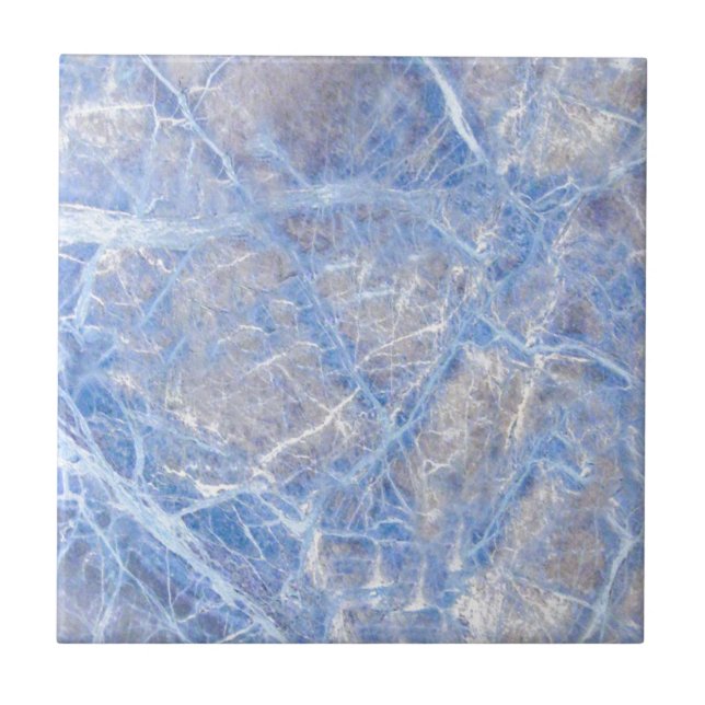 Carreau Marbre gris veiné bleu-clair (Devant)