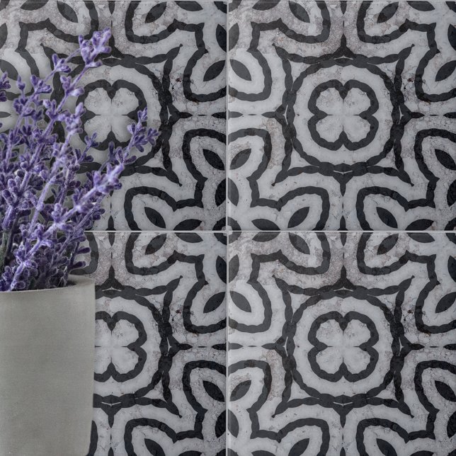 Carreau Marbre patiné noir blanc gris (Créateur téléchargé)