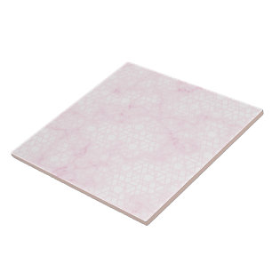 Carreau Marbre poussiéreux géométrique rose