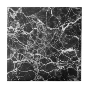 Carreau Marbre Veiny noir et blanc