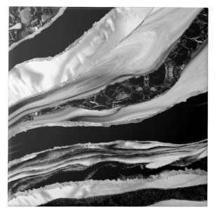 Carreau Marbres noirs et mère de perle