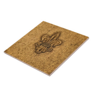 Carreau Mardi gras français   Fleur De Lis la