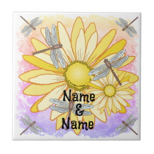 Carreau Marguerite Jaune