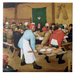 Carreau Mariage paysan, Pieter Bruegel
