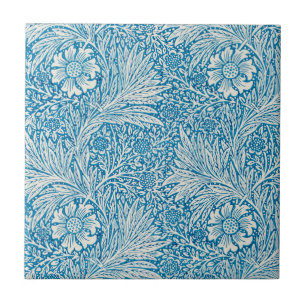 Carreau Marigold par William Morris, fleurs de jardin vint