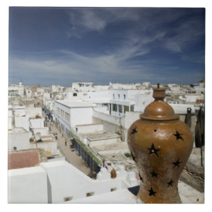 Carreau MAROC, Côte Atlantique, ESSAOUIRA : Vantage élevé