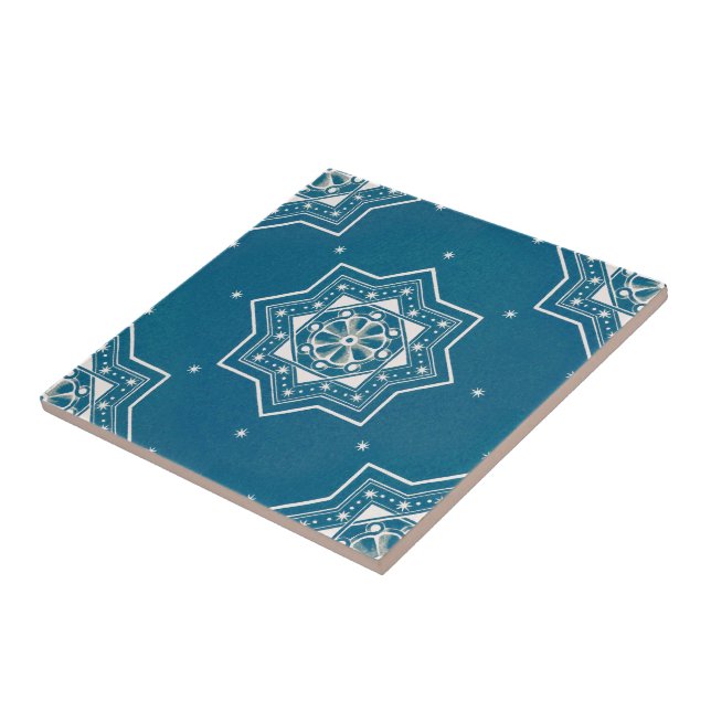 Carreau Marocain Portugais Bleu Azulejos Motif Carrelage (Côté)