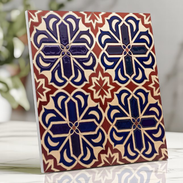 Carreau Marocaine Fes Carrelage géométrique Cobalt Blue Te (Créateur téléchargé)