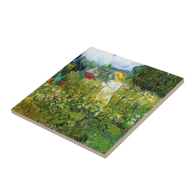 Carreau Marquerite Gachet dans le jardin, Vincent van Gogh (Côté)