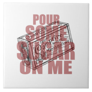 Carreau Marshmallows de cuisine rétro Versez Du Sucre Su