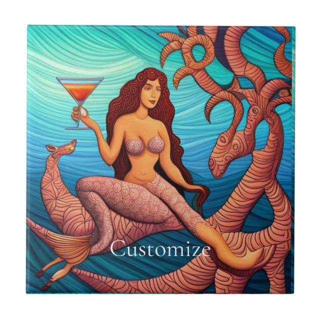 Carreau Martini à cheveux longs Mermaid Thunder_Cove (Devant)