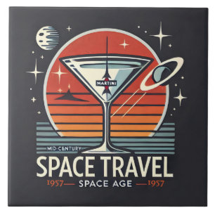 Carreau Martini Space Travel 1957 Space Age Logo