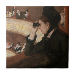 Carreau Mary Cassatt - Dans le loge