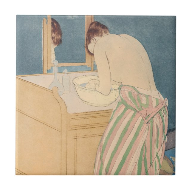Carreau Mary Cassatt - Femme Baignade (Devant)