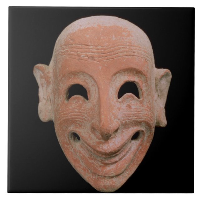 Carreau Masque grotesque, de Motya, 6ème siècle AVANT (Devant)
