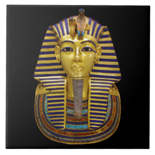 Carreau Masque royal d'or égyptien