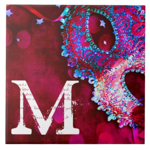Carreau Masquerade Masque Masque Masque Hall Monogramme Di