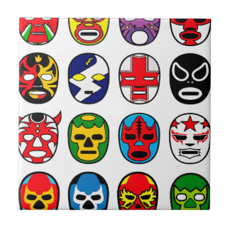 Carreau Masques de lutte mexicains de Lucha Libre Luchador