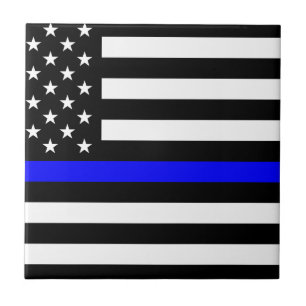 Carreau Matière bleue des vies - la police de drapeau des