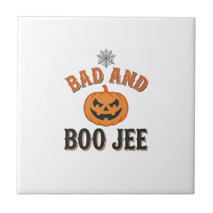 Carreau Mauvais et Boo Jee Halloween Citrouille Graphique_