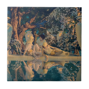 Carreau Maxfield Parrish Le Jardin d'Allah 1918 Beaux-Arts