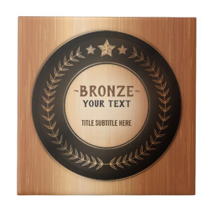 Carreau MÉDAILLE Bronze Champion DIY IMPRESSION PERSONNALI