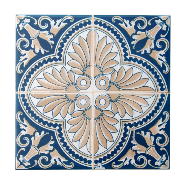 Carreau Mediterranean Floral  (Devant)
