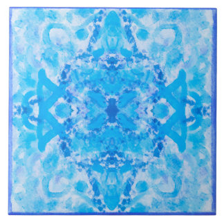 Carreau 'Méditerranée Aqua motif bleu