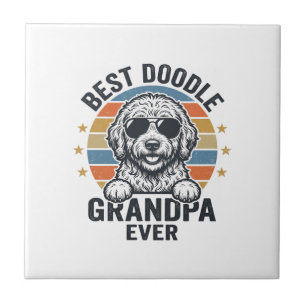 Carreau Meilleur Papy Doodle de tous les temps Design de c
