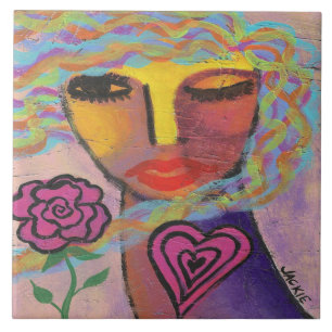 Carreau M'envoyer des fleurs Art Abstrait
