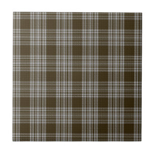 Carreau Menzies Brown Clan Tartan Scottish Plaid
