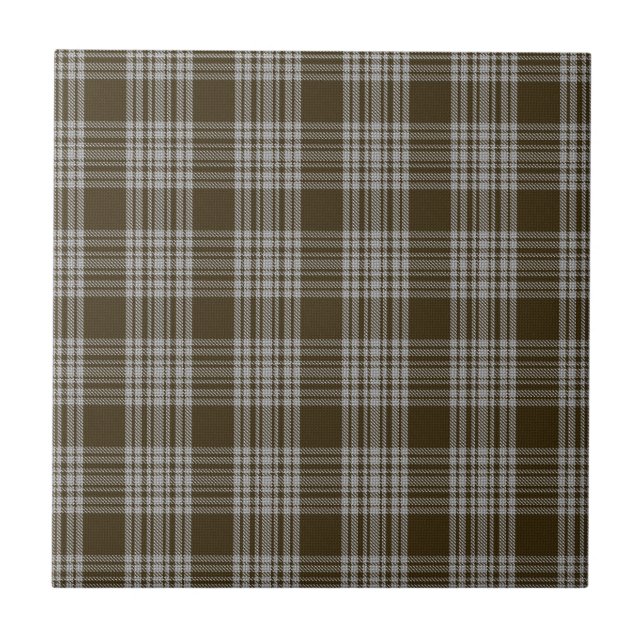 Carreau Menzies Brown Clan Tartan Scottish Plaid (Devant)
