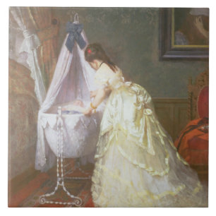 Carreau Mère et bébé, 1869 (huile sur le panneau)
