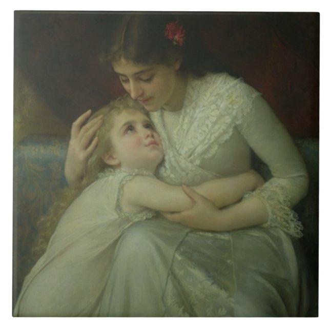 Carreau Mère et enfant (huile sur la toile) (Devant)