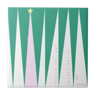 Carreau Merveilleuse de la saison Arbre de Noël
