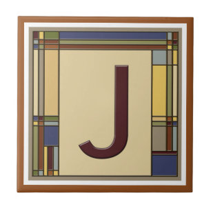 Carreau Merveilleux Arts & Métiers Géométrique Initial J
