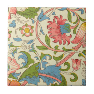 Carreau Merveilleux pastel rétro William Morris floral
