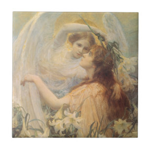 Carreau Message de l'ange par George Swinstead, Art vintag