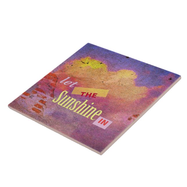 Carreau Message sur un mur (Côté)