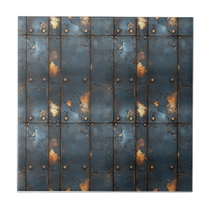 Carreau Métal industriel rustique